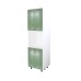 Soldat 60 cu 4 usi cu spatiu cuptor Zebra MDF verde drept